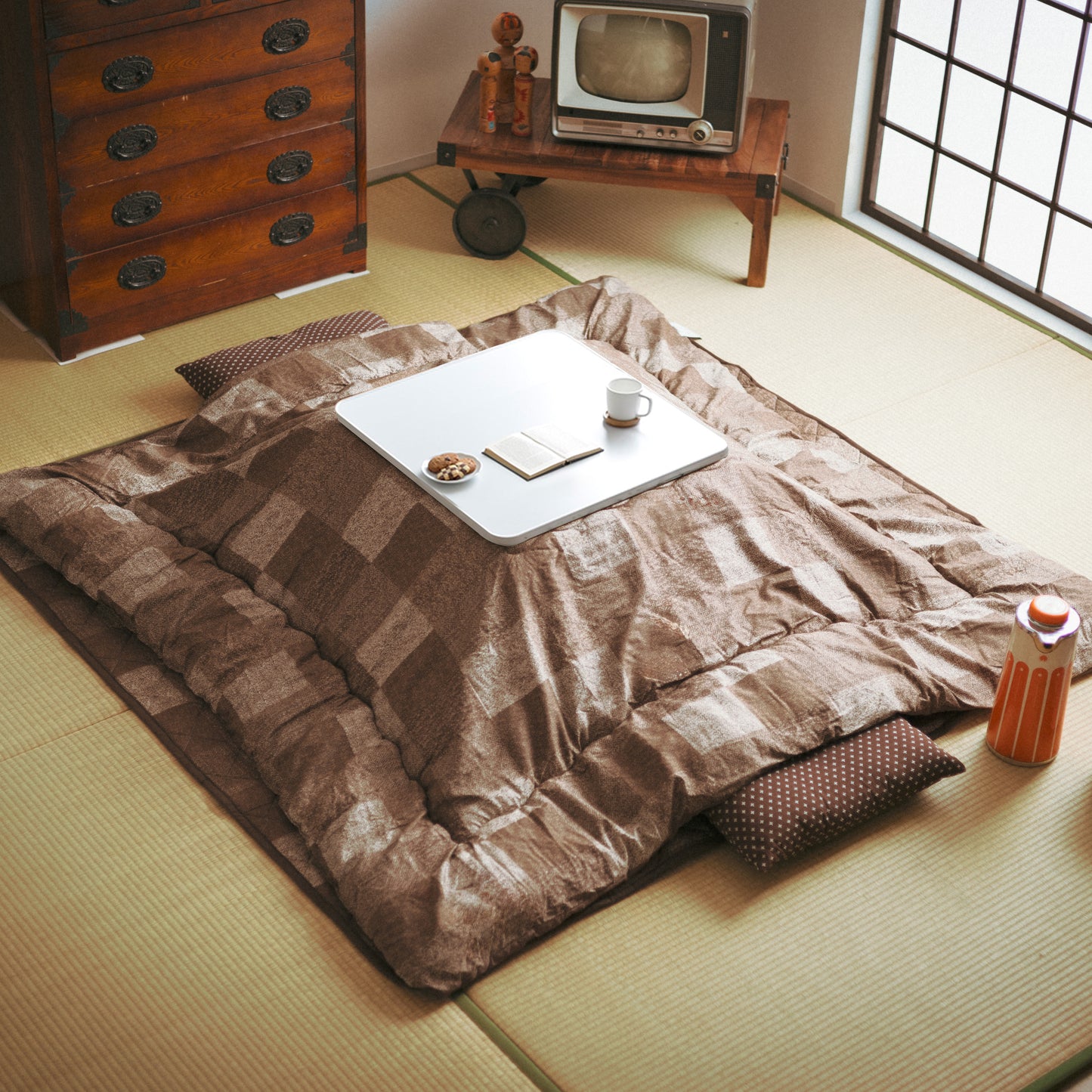 選べる日本製こたつ布団 こたつテーブルセット 60×60cm 2点セット 3点セット