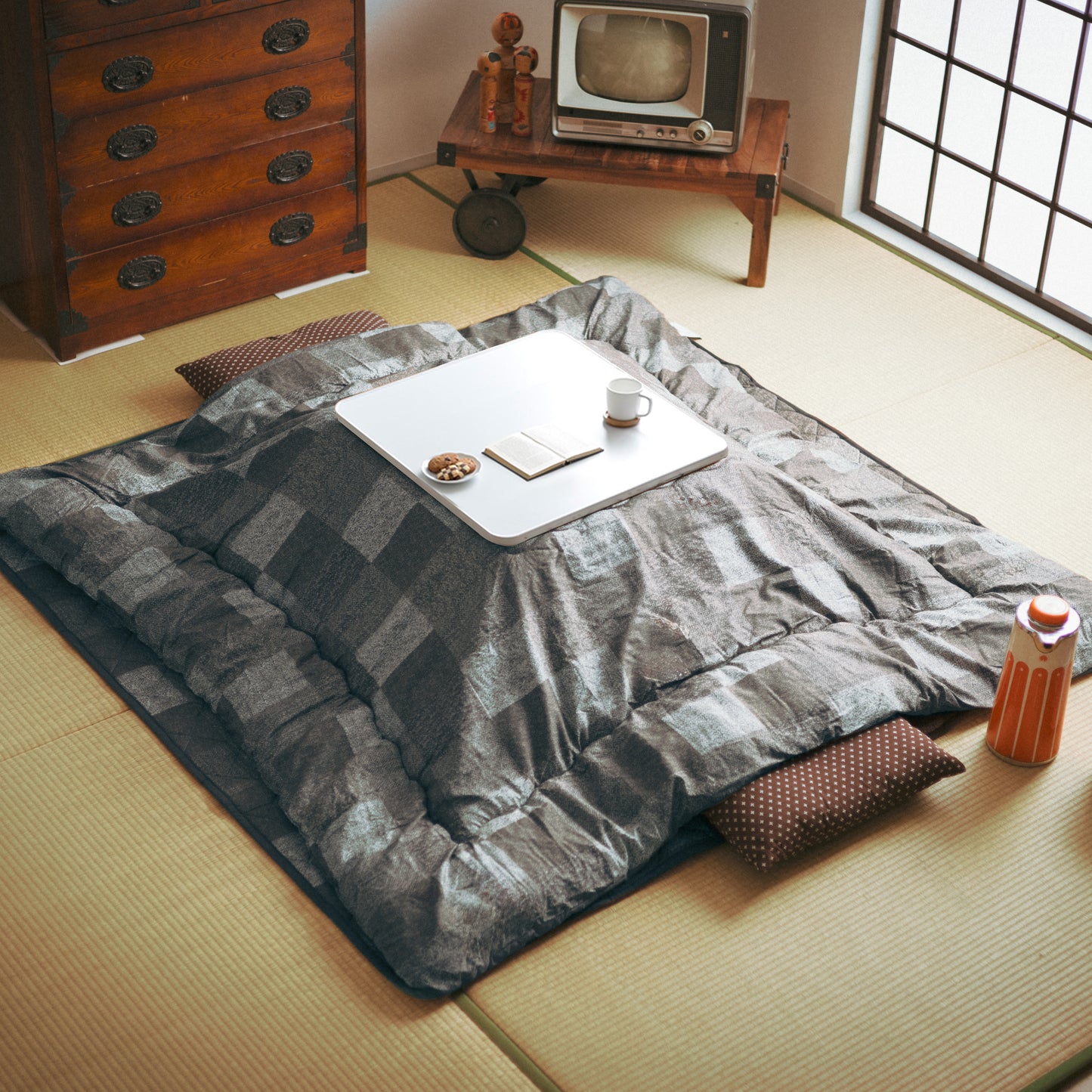 選べる日本製こたつ布団 こたつテーブルセット 60×60cm 2点セット 3点セット