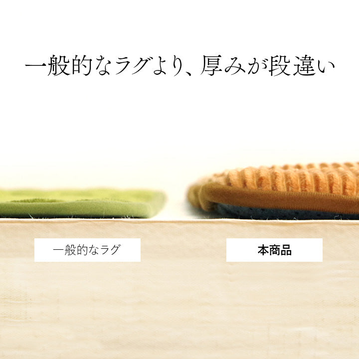 こたつ敷布団 厚手ラグ 極厚 30mm 「 グランド 」