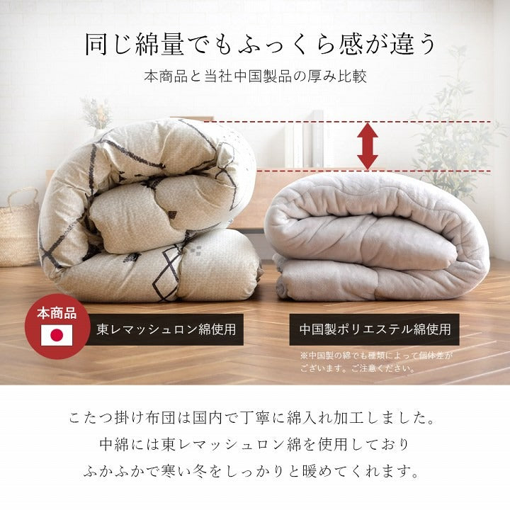 選べる日本製こたつ布団 掛け布団単品/掛け敷き布団セット